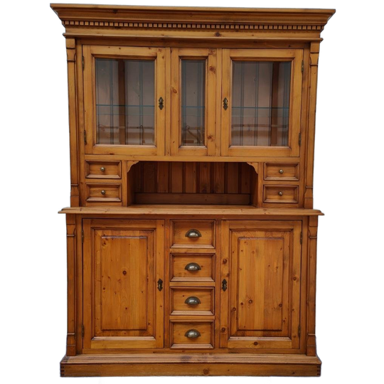 Vintage Landelijke Grenen Buffetkast Wandkast Keukenkast 1