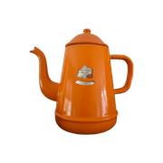 Vintage Oranje Emaille Koffiekan / Koffiepot