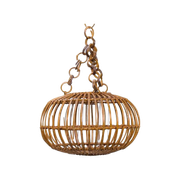 Mid Century Rotan Hanglamp, Lampenkap - Franco Albini