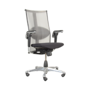 Hag H09 Bureaustoel, Zwart / Grijs Mesh, 3D Armleggers