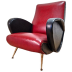 Vintage Italiaanse Lounge Stoel, 1950S thumbnail 1