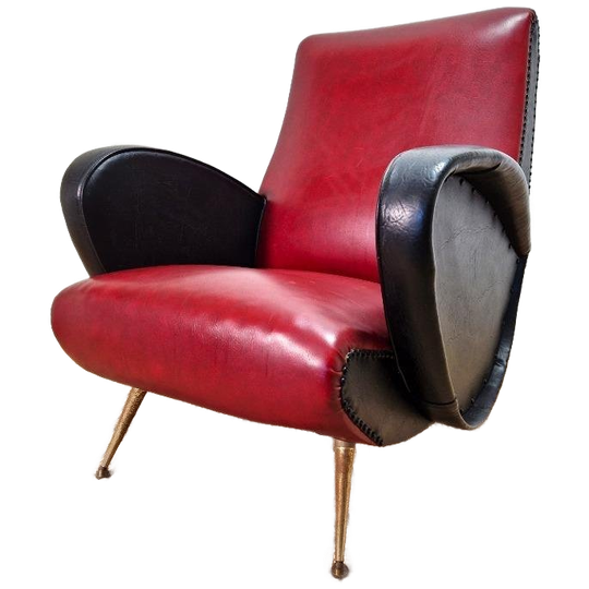 Vintage Italiaanse Lounge Stoel, 1950S 1