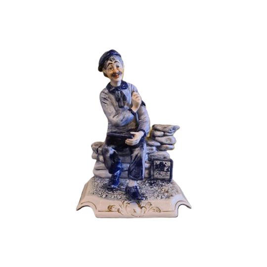 Italiaans Porseleinen Beeld Capodimonte Stijl Jaren 90 1
