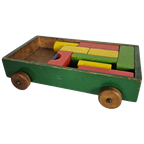 Dutch Design - Blokkenwagen - Ko Verzuu Voor Ado - 1950 thumbnail 1