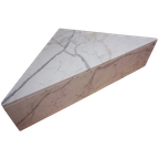 Wit Carrara Marmeren Hoektafel, Hoek Salontafel thumbnail 1