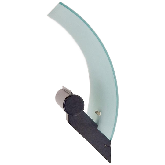 Postmodern Hillebrand Design Metaal Glas Wandlamp ‘80 Lamp 1
