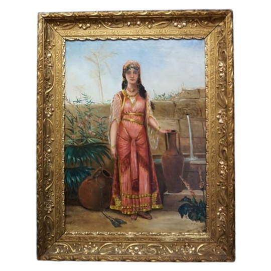 Schilderij Van Strebelle «vrouw Bij De Bron». 1