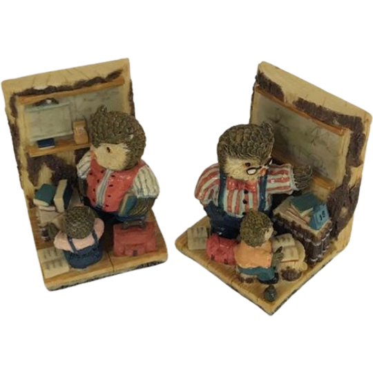 Owl Shaped Book Ends 1