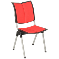 Hag Conventio Wing 9831 Vergaderstoel, Rood, 4-Poot Onderstel