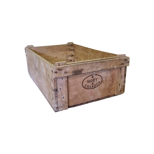 Oude Franse Houten Moët & Chandon Kist 1