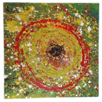 Xxl Canvas Schilderij Design Spat Werk Retro Schilderij thumbnail 1