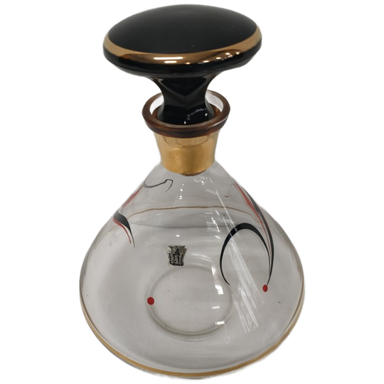 Zeldzame Parfumfles Fischer Uit Fichtelberg Van Loodkristal 1