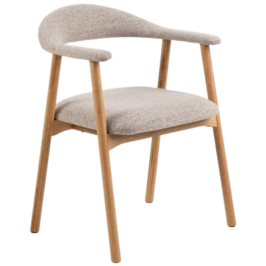 fonQ | Nordic Set Van 4 Eetkamerstoelen Eiken Greige 1