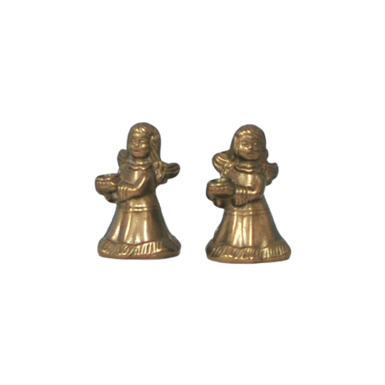Set Gouden Bronzen Kandelaars Elfjes 1