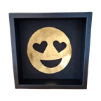 Love Smiley Verguld 23ct Goud In Lijst thumbnail 1