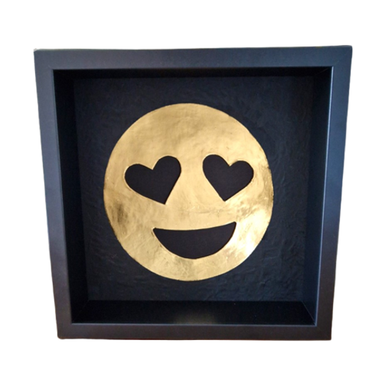 Love Smiley Verguld 23ct Goud In Lijst 1