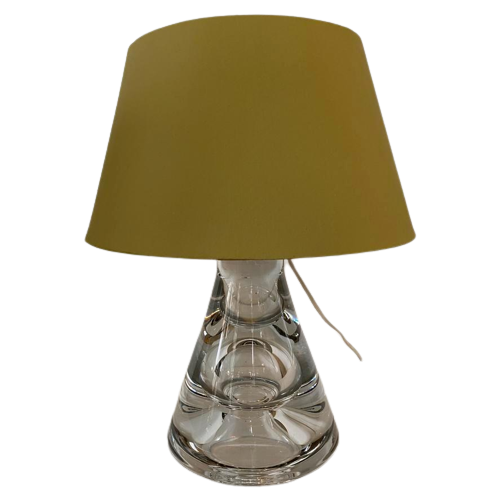 Tafellamp Met Kristallen Voet In Stijl Van Daum , Jaren 80