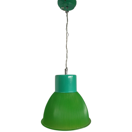 Retro Groene Hanglamp Kunststof/metaal 1