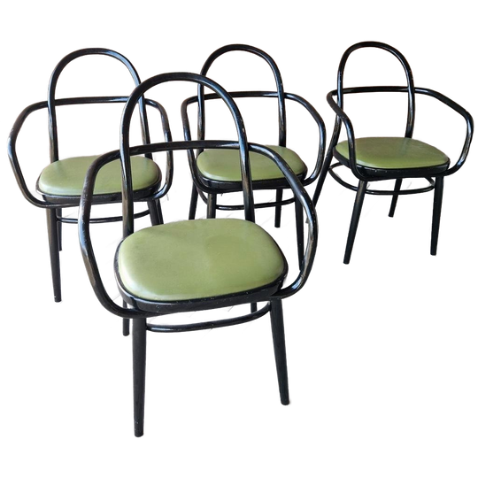 Set Van 4 Radomir Hoffman Ligma Vintage Stoelen Als Thonét 1