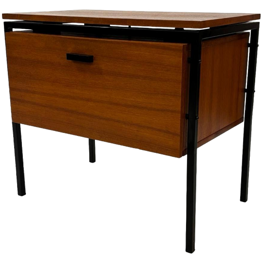 Vintage Audiomeubel Tv Kastje Kast Jaren 60 Teak Fineer 1