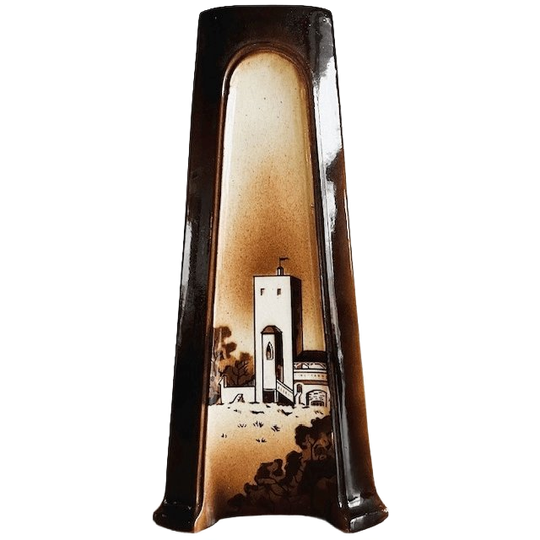 Antieke Art Deco Keramische Vaas Utrecht Fayence- En Tegelfabriek Holland 1900’s 1