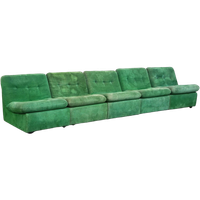 Groene Vintage Jaren ’70 Design Elementenbank Met 5 Elementen