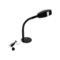 Hala Zeist - Model 708 - Bureaulamp - Zwart - Flexibele Arm - 1970'S