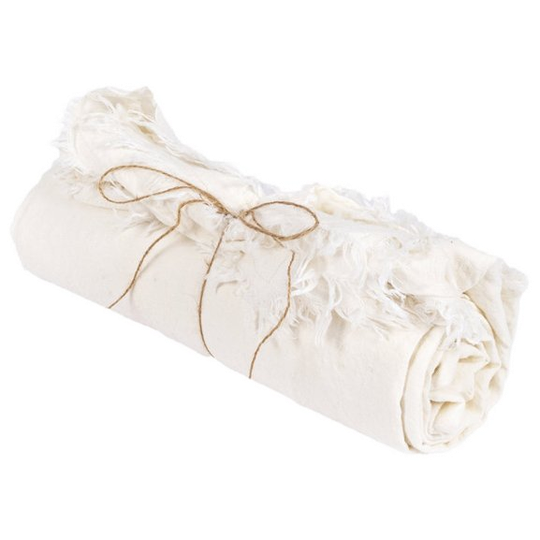 Bazar Bizar | Het Linnen Tafelkleed - Wit - 150x150 1