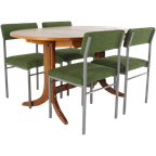Set Van 4 Vintage Eetkamerstoelen Stoelen 'traunraut' thumbnail 1