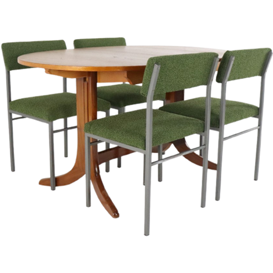 Set Van 4 Vintage Eetkamerstoelen Stoelen 'traunraut' 1