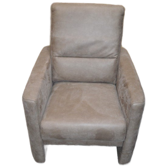 Moderne Fauteuil Taupe Licht Bruin 1