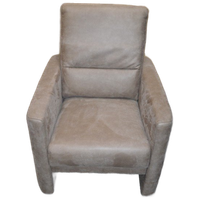 Moderne Fauteuil Taupe Licht Bruin
