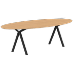 Studio Henk Eettafel Slim X Type Hardwax Olie Naturel, Ovaal thumbnail 1