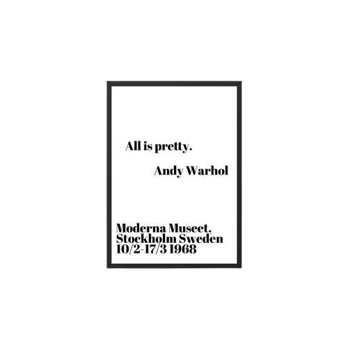 King & Mcgaw Alles Is Mooi - Andy Warhol 70 X 100 Cm