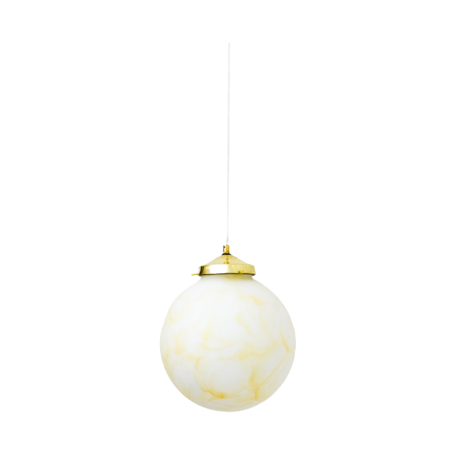 Hanglamp Marmer-Look Glas Art Deco Stijl - Reliving