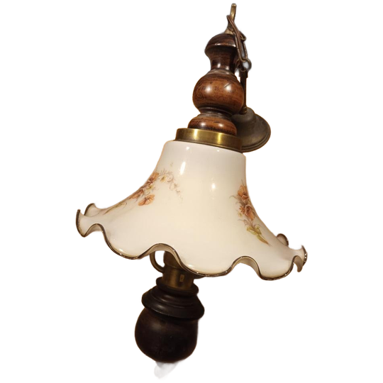 Klassiek Hanglamp Met Chique Glazen Kap 1