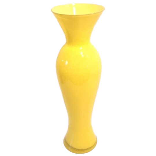 Xxl Grote Vintage Vaas Knal Gele Glazen Vaas 1