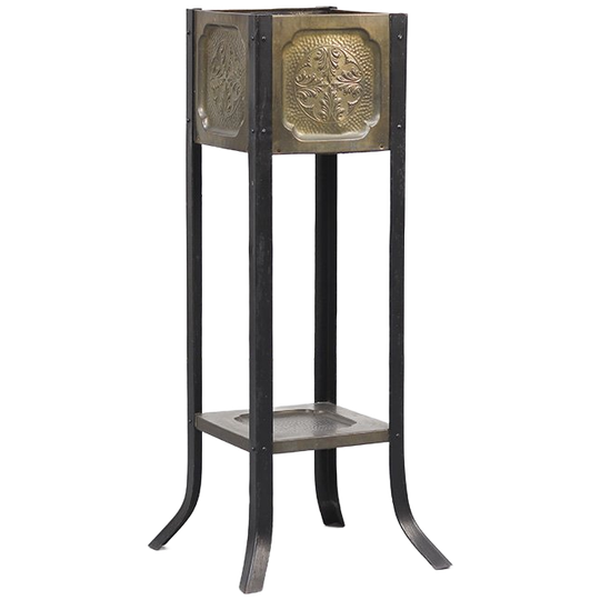 Antieke Franse Art Deco Jardinière Plantentafel 1