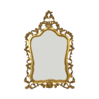 Franse Gouden Barok Rococo Stijl Spiegel Facet Geslepen thumbnail 1