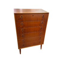 Vintage Deens Ladekast Ladekastje Kast Kastje Teak Fineer