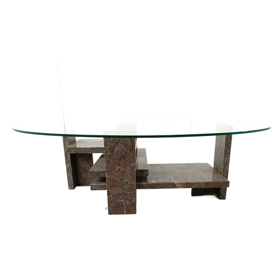 Granite Coffee Table By Willy Ballez, 1970s 1