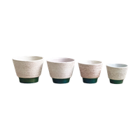 4 Adco Bloempotten Van Keramiek - Vintage