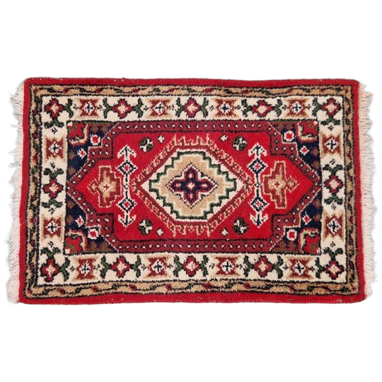 Vintage Perzisch Tapijt Hamadan Oosters Vloerkleed Handmade 1