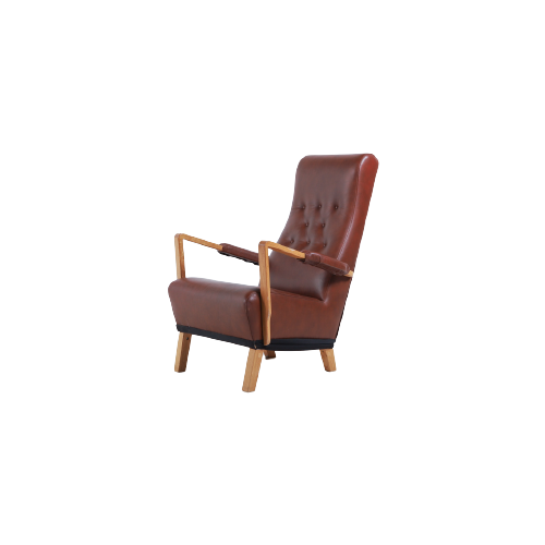 O.H Sjögren Lounge Chair / Fauteuil ‘Seat Up’