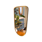 Vintage Wandspiegel Spiegel Mirror Messing Goud thumbnail 1