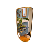 Vintage Wandspiegel Spiegel Mirror Messing Goud