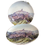 2 X Schoonhoven Keramiek Kunst Borden/ Wandborden 31cm thumbnail 1