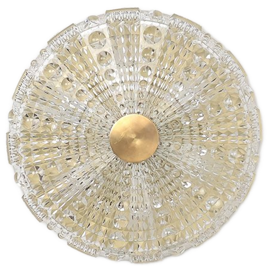 Carl Fagerlund Plafondlamp, Orrefors/Lyfa 1960s 1