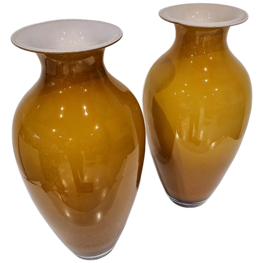 Set Van Twee Grote Murano Vazen Uit De Jaren ’60 1