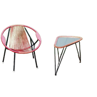 Spaghetti Lounge Chair Met Tafel Jaren '60